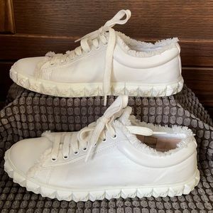 Stuart Weitzman Fringie CoverStory Leather Sneaker